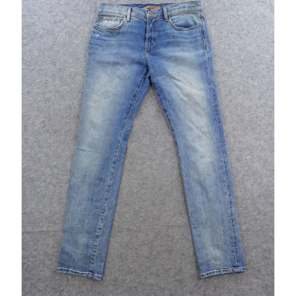 Joes Jeans Mens 33 Blue Slim Straight Leg Mid Rise Denim Zip Fly